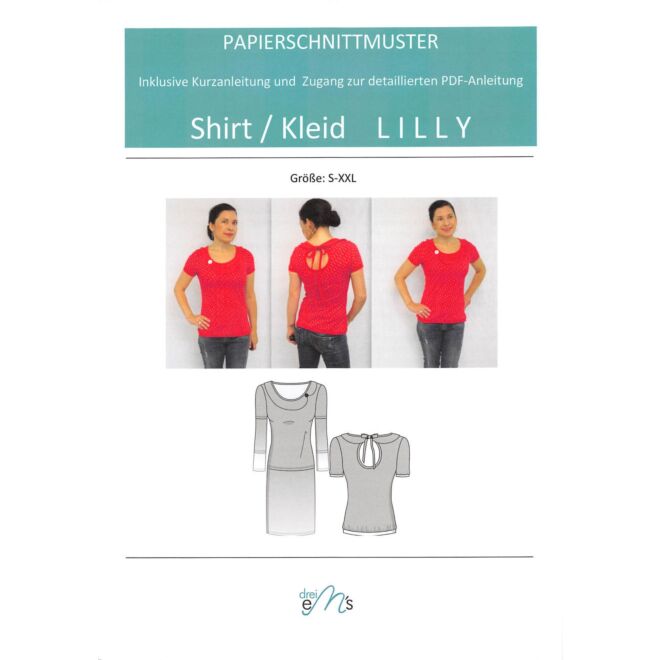 Papierschnittmuster Shirt/Kleid "Lilly"