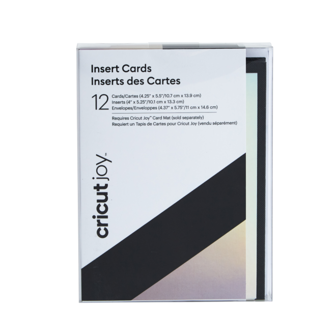 Cricut Insert Cards "Black/Silver Holographic" (R20 12 Karten)