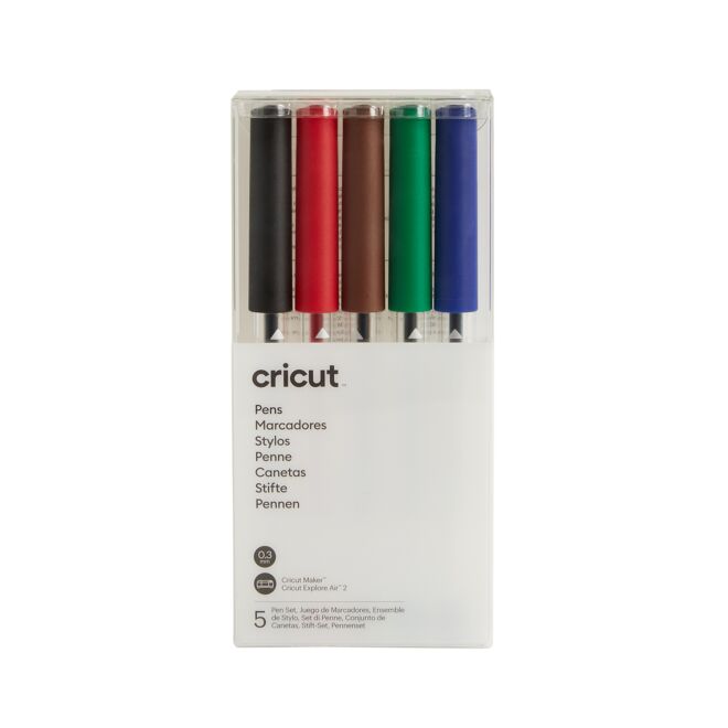 Cricut Explore/Maker Extra Fine Point (0,3mm) Pen Set 5-pack (Basics)