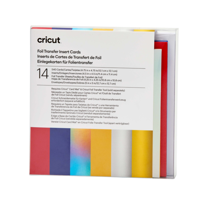 Cricut Insert Cards mit Foil Transfer "Celebration" (S40 14 Karten)