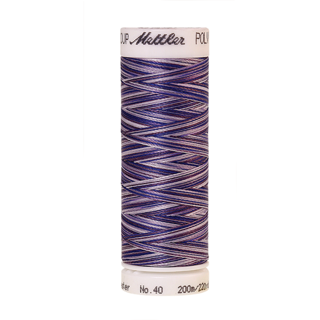 Amann Mettler Poly Sheen Multi, 200m Spule in Violet Hues Die Multifarben harmonieren perfekt mit dem unifarbenen Poly Sheen