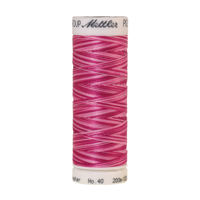 Amann Mettler Poly Sheen Multi, 200m Spule in Lipstick Pinks  Die Multifarben harmonieren perfekt mit dem unifarbenen Poly Sheen