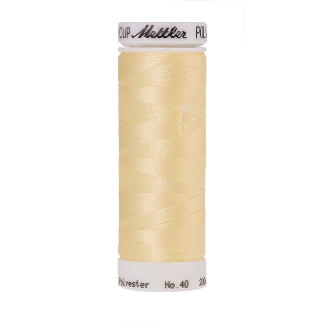 Amann Mettler Poly Sheen Butter Cream glänzt durch den trilobalen Fadenquerschnitt besonders schön. Zum Sticken, Quilten, Nähen. 200m Spule