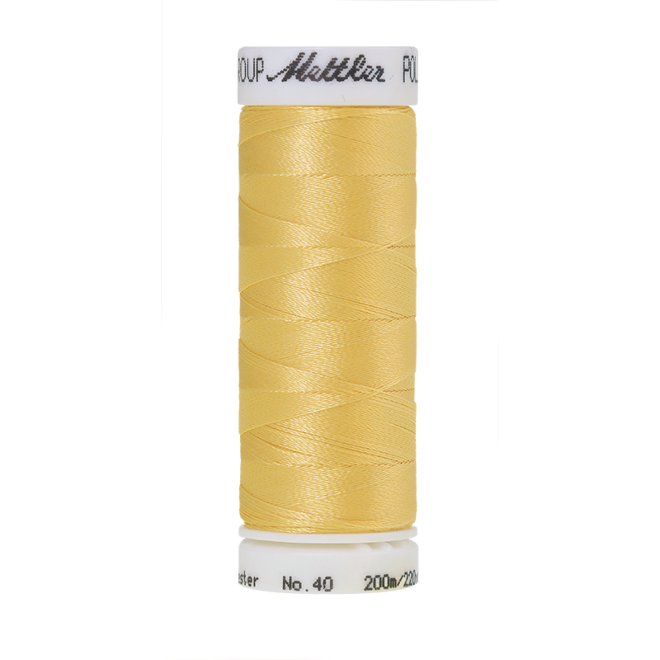 Amann Mettler Poly Sheen Parchment glänzt durch den trilobalen Fadenquerschnitt besonders schön. Zum Sticken, Quilten, Nähen. 200m Spule