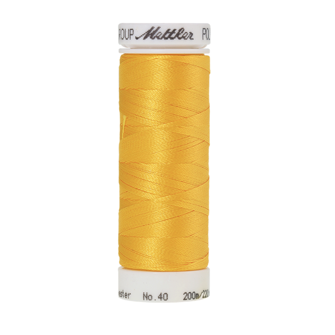 Amann Mettler Poly Sheen Orange Peel glänzt durch den trilobalen Fadenquerschnitt besonders schön. Zum Sticken, Quilten, Nähen. 200m Spule