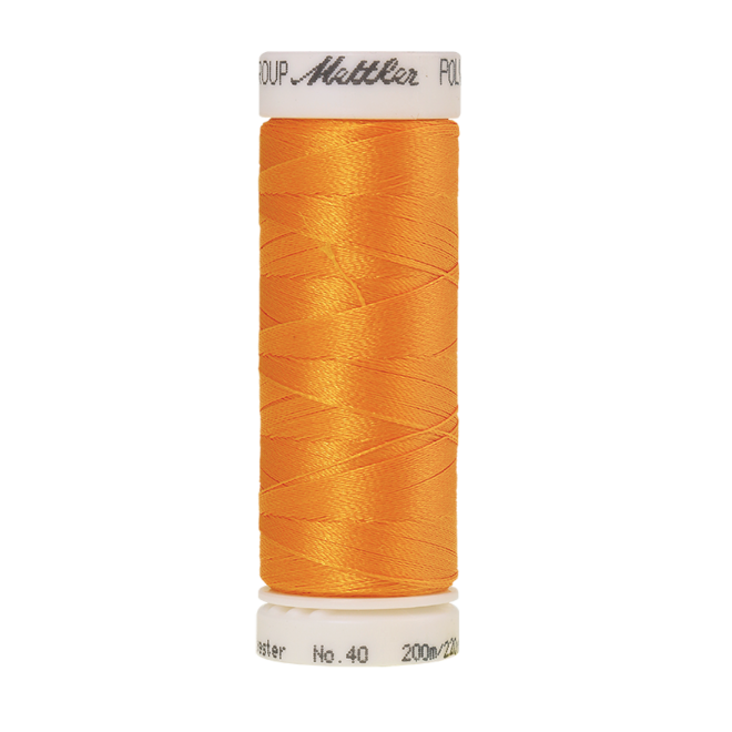 Amann Mettler Poly Sheen Golden Rod glänzt durch den trilobalen Fadenquerschnitt besonders schön. Zum Sticken, Quilten, Nähen. 200m Spule