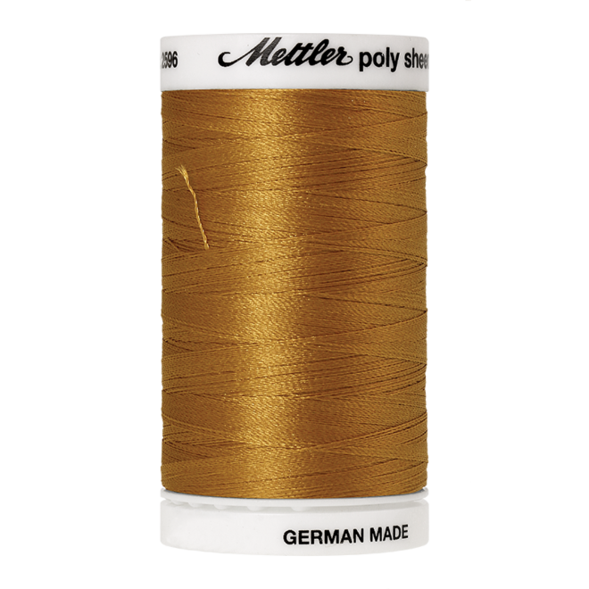 Amann Mettler Poly Sheen Palomino glänzt durch den trilobalen Fadenquerschnitt besonders schön. Zum Sticken, Quilten, Nähen. 800m Spule