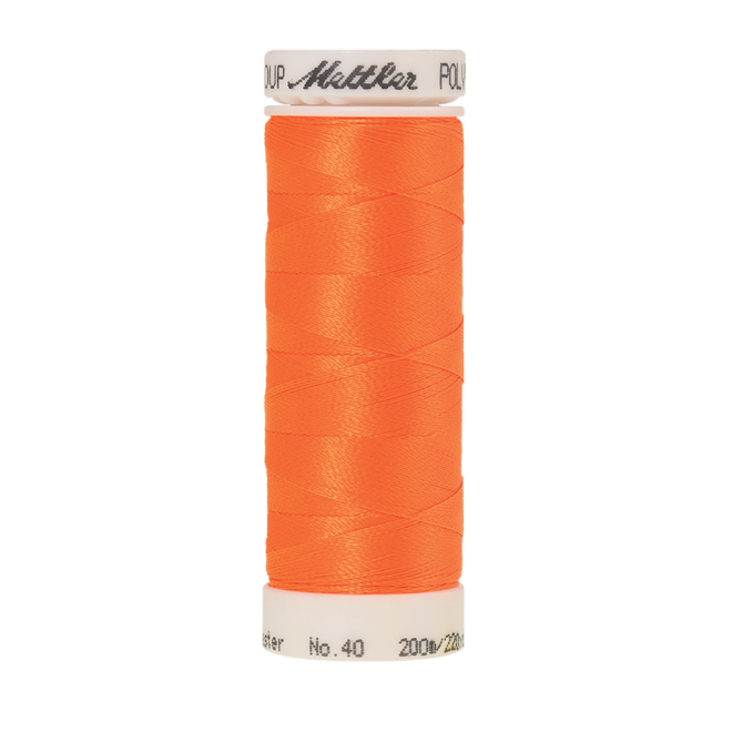 Amann Mettler Poly Sheen Orange glänzt durch den trilobalen Fadenquerschnitt besonders schön. Zum Sticken, Quilten, Nähen. 200m Spule