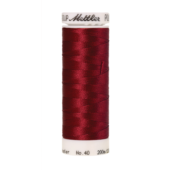 Amann Mettler Poly Sheen Cherry glänzt durch den trilobalen Fadenquerschnitt besonders schön. Zum Sticken, Quilten, Nähen. 200m Spule