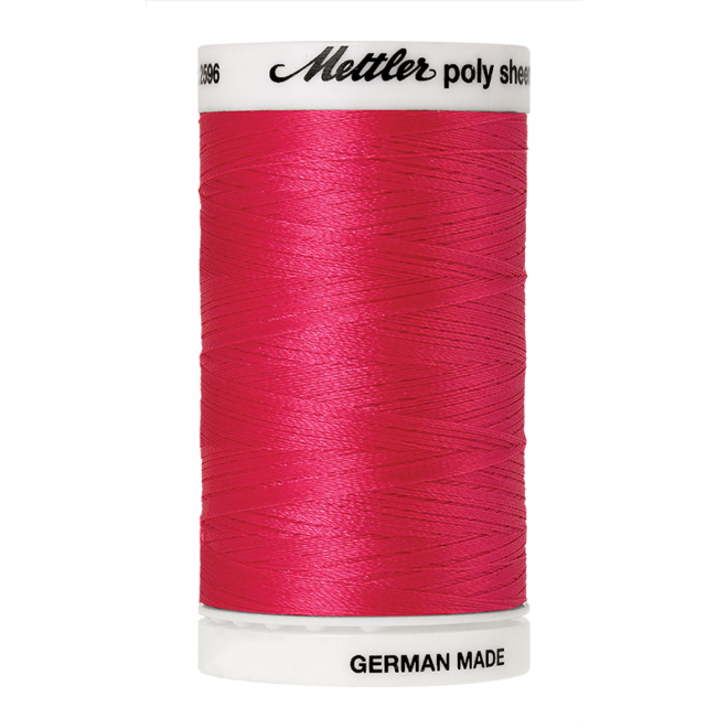 Amann Mettler Poly Sheen Tropical Pink glänzt durch den trilobalen Fadenquerschnitt besonders schön. Zum Sticken, Quilten, Nähen. 800m Spule