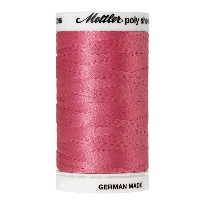 Amann Mettler Poly Sheen Heather Pink glänzt durch den trilobalen Fadenquerschnitt besonders schön. Zum Sticken, Quilten, Nähen. 800m Spule