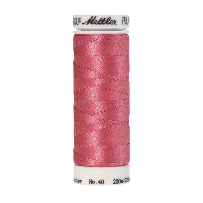 Amann Mettler Poly Sheen Heather Pink glänzt durch den trilobalen Fadenquerschnitt besonders schön. Zum Sticken, Quilten, Nähen. 200m Spule