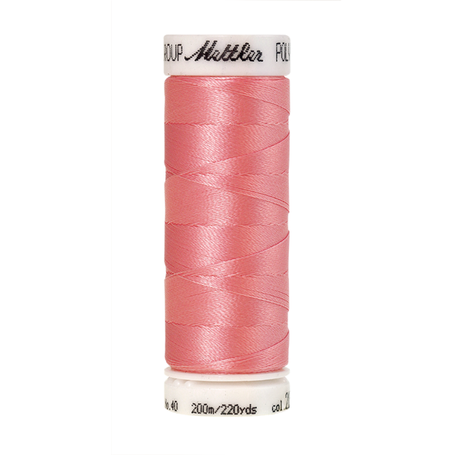 Amann Mettler Poly Sheen Pink Tulip glänzt durch den trilobalen Fadenquerschnitt besonders schön. Zum Sticken, Quilten, Nähen. 200m Spule