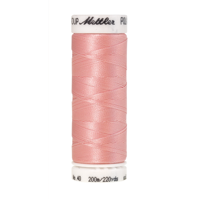 Amann Mettler Poly Sheen Iced Pink glänzt durch den trilobalen Fadenquerschnitt besonders schön. Zum Sticken, Quilten, Nähen. 200m Spule