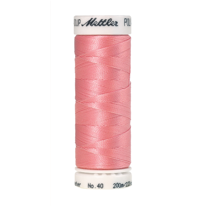Amann Mettler Poly Sheen Petal Pink glänzt durch den trilobalen Fadenquerschnitt besonders schön. Zum Sticken, Quilten, Nähen. 200m Spule