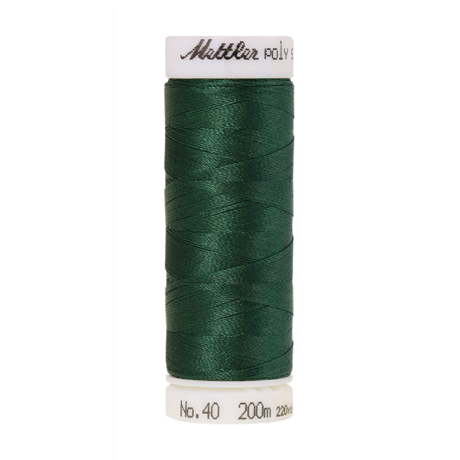 Amann Mettler Poly Sheen Evergreen glänzt durch den trilobalen Fadenquerschnitt besonders schön. Zum Sticken, Quilten, Nähen. 200m Spule