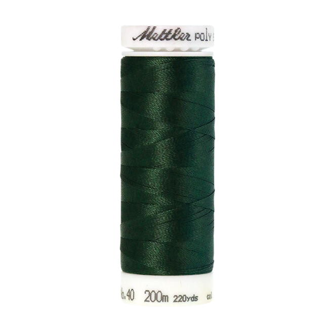 Amann Mettler Poly Sheen Deep Green glänzt durch den trilobalen Fadenquerschnitt besonders schön. Zum Sticken, Quilten, Nähen. 200m Spule
