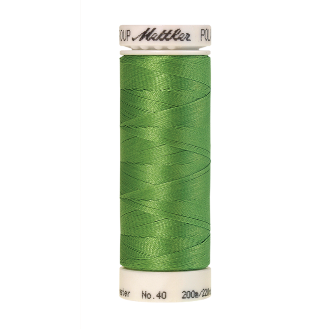Amann Mettler Poly Sheen Bright Mint glänzt durch den trilobalen Fadenquerschnitt besonders schön. Zum Sticken, Quilten, Nähen. 200m Spule
