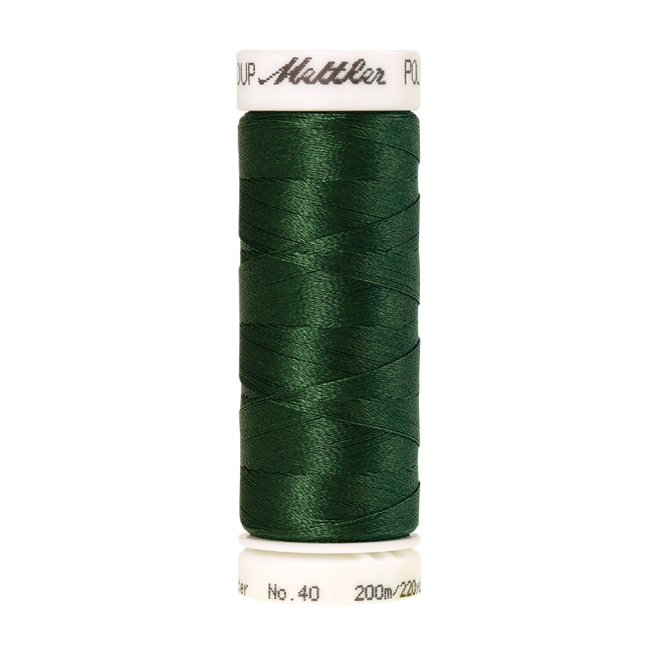 Amann Mettler Poly Sheen Green Dust glänzt durch den trilobalen Fadenquerschnitt besonders schön. Zum Sticken, Quilten, Nähen. 200m Spule