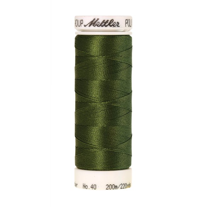 Amann Mettler Poly Sheen Moss Green glänzt durch den trilobalen Fadenquerschnitt besonders schön. Zum Sticken, Quilten, Nähen. 200m Spule