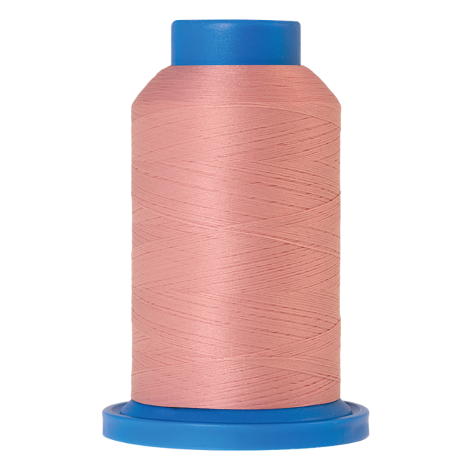 Amann Mettler Seraflock in der Farbe Tea Rose auf der 1000m Kone. Seraflock ist ein Bauschgarn, besonders geeignet für Dessous, Schwimm- und Sportbekleidung.