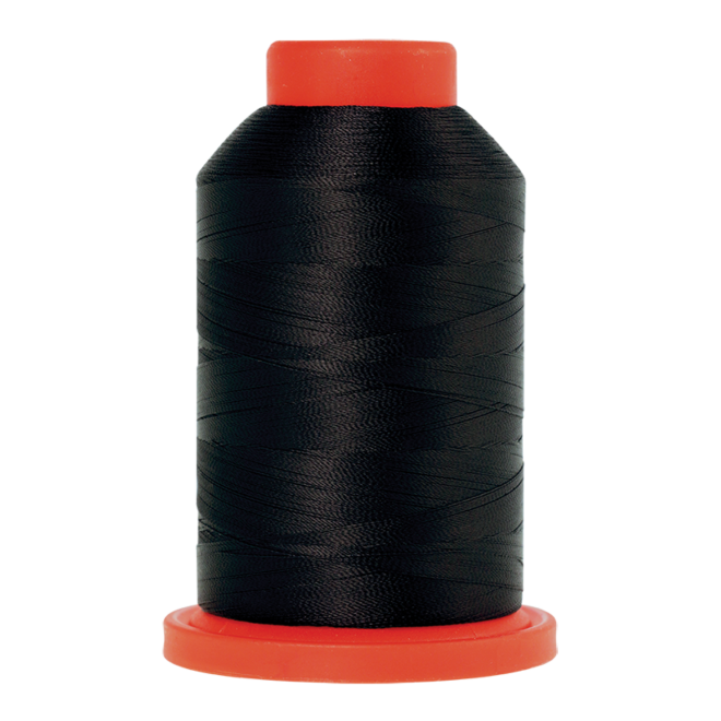 Amann Mettler Seralene in der Farbe Black auf der 2000m Kone. Seralene ist hervorragend geeignet für feine Nähte auf leichten Stoffen!