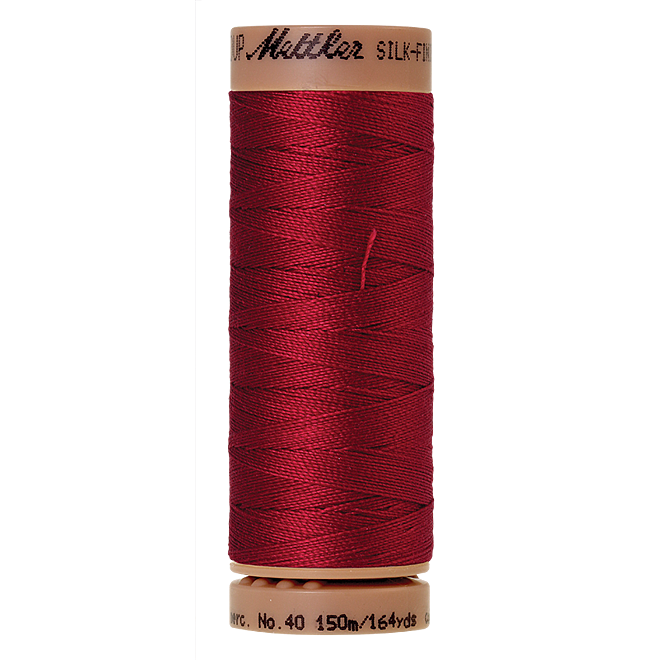 Silk-Finish Cotton 40, 150m - Fire Engine: Reines Baumwollgarn aus 100% langstapliger, ägyptischer Baumwollte von Amann Mettler