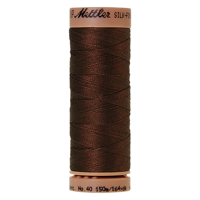 Silk-Finish Cotton 40, 150m - Friar Brown: Reines Baumwollgarn aus 100% langstapliger, ägyptischer Baumwollte von Amann Mettler