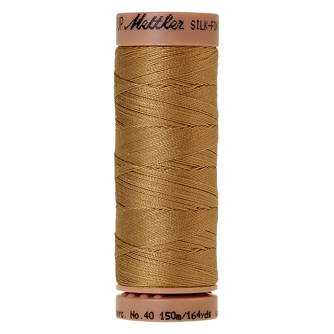 Silk-Finish Cotton 40, 150m - Sisal: Reines Baumwollgarn aus 100% langstapliger, ägyptischer Baumwollte von Amann Mettler