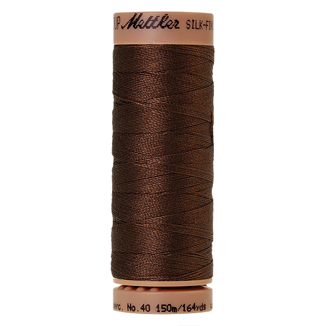 Silk-Finish Cotton 40, 150m - Redwood: Reines Baumwollgarn aus 100% langstapliger, ägyptischer Baumwollte von Amann Mettler