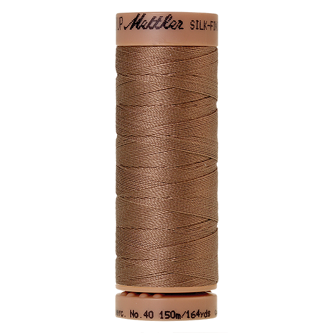 Silk-Finish Cotton 40, 150m - Walnut: Reines Baumwollgarn aus 100% langstapliger, ägyptischer Baumwollte von Amann Mettler