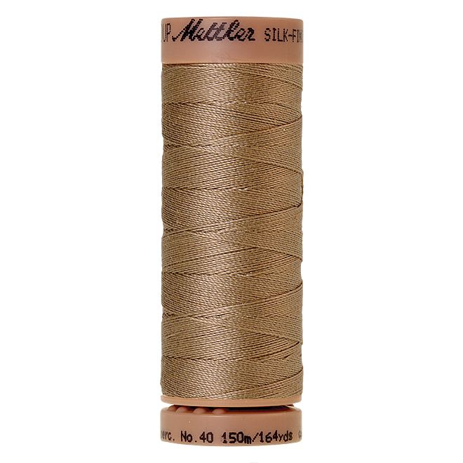 Silk-Finish Cotton 40, 150m - Caramel Cream: Reines Baumwollgarn aus 100% langstapliger, ägyptischer Baumwollte von Amann Mettler