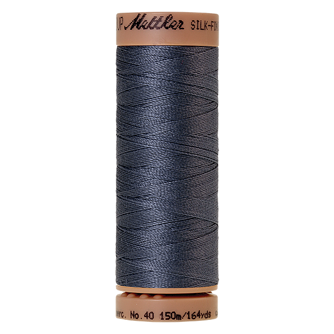 Silk-Finish Cotton 40, 150m - Blue Shadow: Reines Baumwollgarn aus 100% langstapliger, ägyptischer Baumwollte von Amann Mettler