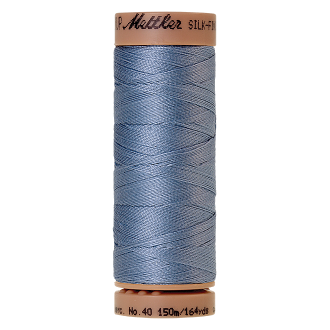 Silk-Finish Cotton 40, 150m - Summer Sky: Reines Baumwollgarn aus 100% langstapliger, ägyptischer Baumwollte von Amann Mettler