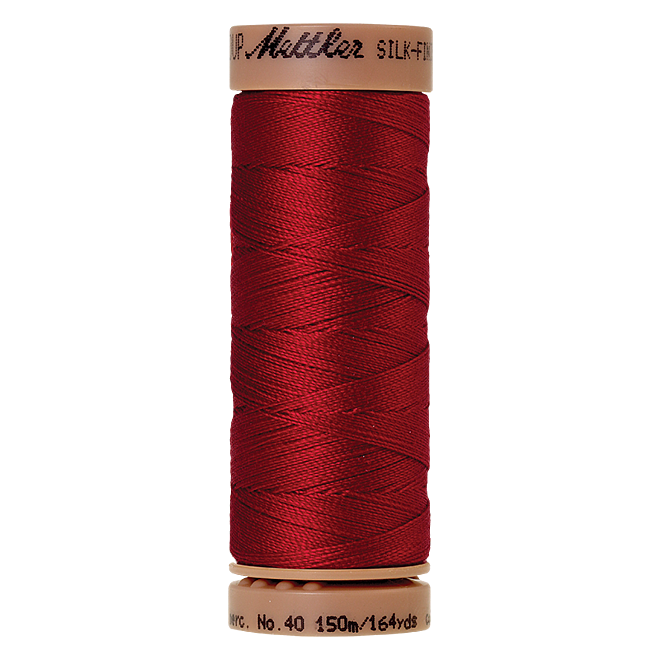 Silk-Finish Cotton 40, 150m - Country Red: Reines Baumwollgarn aus 100% langstapliger, ägyptischer Baumwollte von Amann Mettler