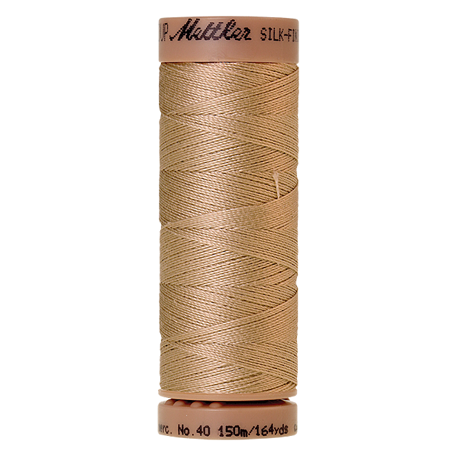 Silk-Finish Cotton 40, 150m - Oat Flakes: Reines Baumwollgarn aus 100% langstapliger, ägyptischer Baumwollte von Amann Mettler