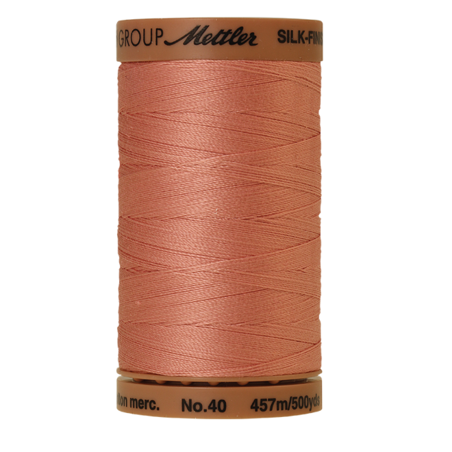 Silk-Finish Cotton 40, 457m - Antique Pink: Reines Baumwollgarn aus 100% langstapliger, ägyptischer Baumwollte von Amann Mettler