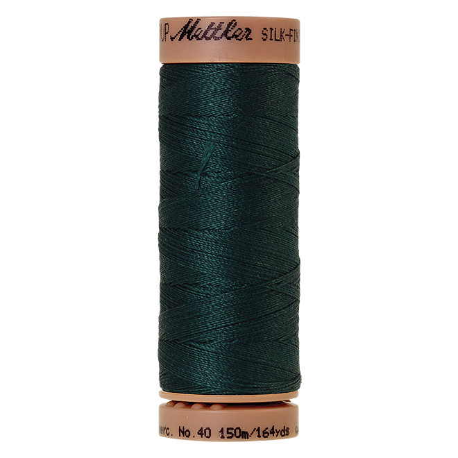 Silk-Finish Cotton 40, 150m - Swamp: Reines Baumwollgarn aus 100% langstapliger, ägyptischer Baumwollte von Amann Mettler