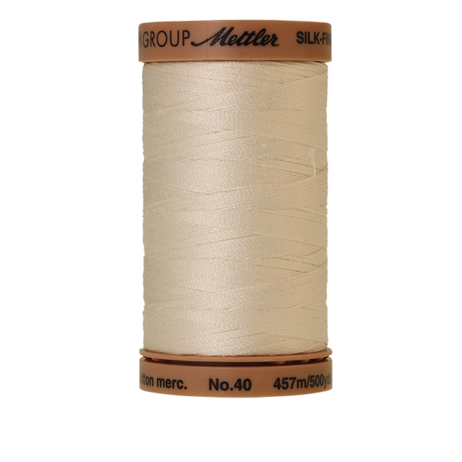 Silk-Finish Cotton 40, 457m - Muslin: Reines Baumwollgarn aus 100% langstapliger, ägyptischer Baumwollte von Amann Mettler