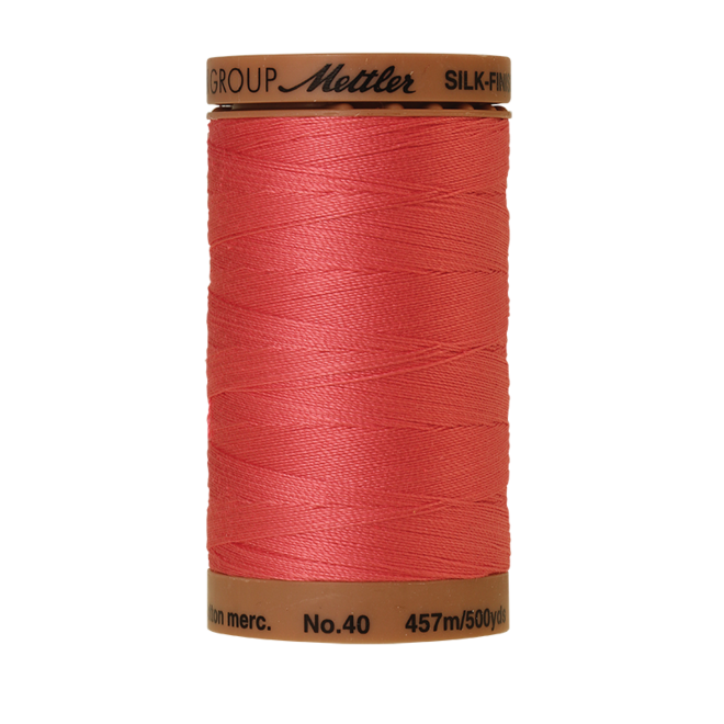 Silk-Finish Cotton 40, 457m - Persimmon: Reines Baumwollgarn aus 100% langstapliger, ägyptischer Baumwollte von Amann Mettler
