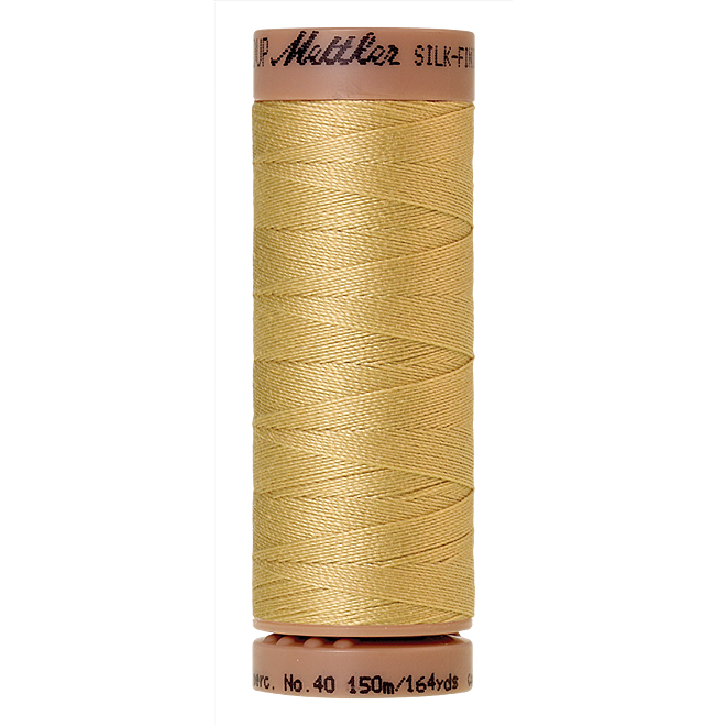 Silk-Finish Cotton 40, 150m - Lemon Frost: Reines Baumwollgarn aus 100% langstapliger, ägyptischer Baumwollte von Amann Mettler