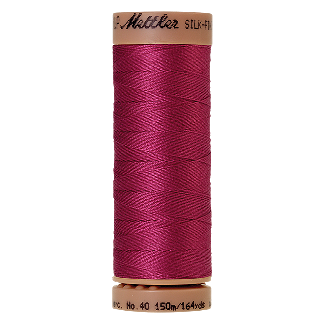 Silk-Finish Cotton 40, 150m - Peony: Reines Baumwollgarn aus 100% langstapliger, ägyptischer Baumwollte von Amann Mettler