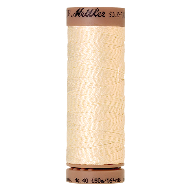 Silk-Finish Cotton 40, 150m - Antique White: Reines Baumwollgarn aus 100% langstapliger, ägyptischer Baumwollte von Amann Mettler