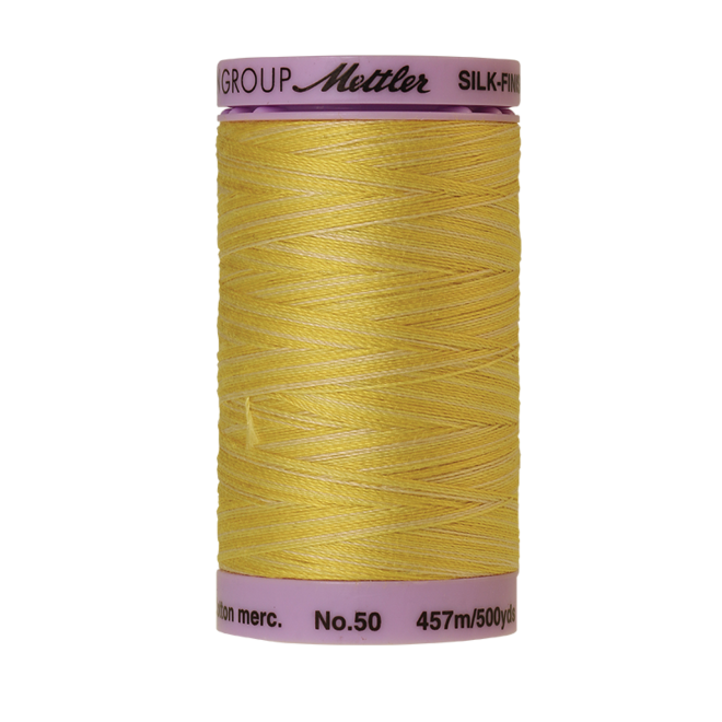 Silk-Finish Multi 50, 457m - Canary Yellow : Reines Baumwollgarn aus 100% langstapliger, ägyptischer Baumwollte von Amann Mettler