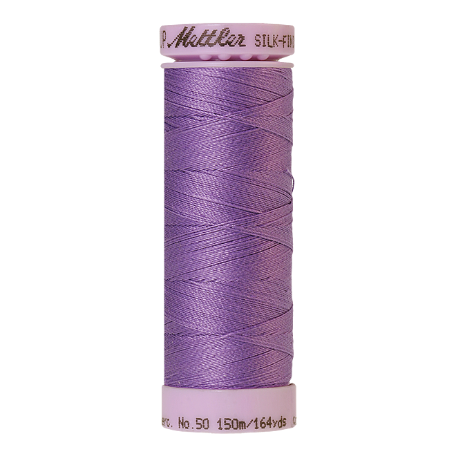 Silk-Finish Cotton 50, 150m - English Lavender: Reines Baumwollgarn aus 100% langstapliger, ägyptischer Baumwollte von Amann Mettler