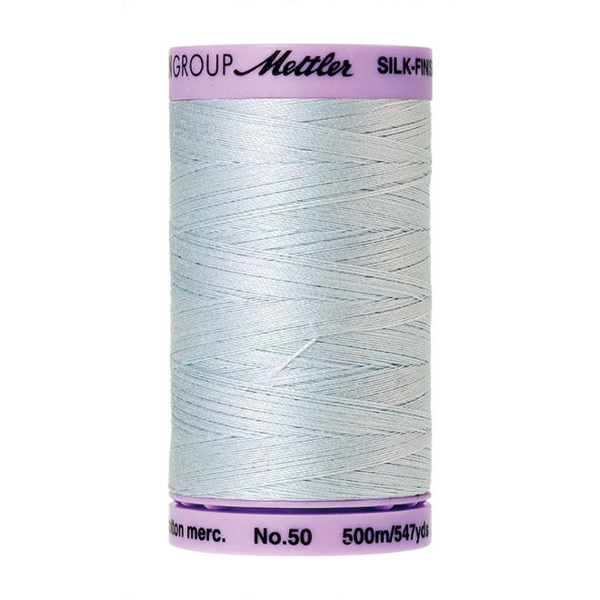Silk-Finish Cotton 50, 500m - Starlight Blue: Reines Baumwollgarn aus 100% langstapliger, ägyptischer Baumwollte von Amann Mettler