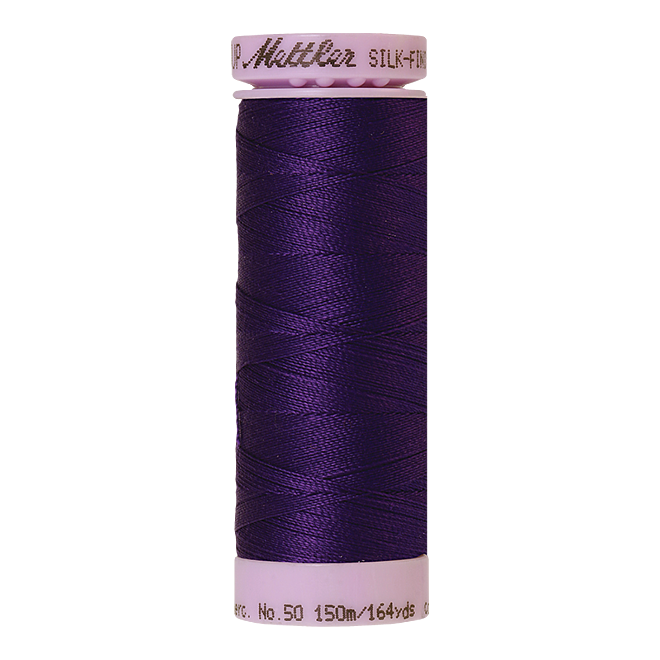 Silk-Finish Cotton 50, 150m - Deep Purple: Reines Baumwollgarn aus 100% langstapliger, ägyptischer Baumwollte von Amann Mettler