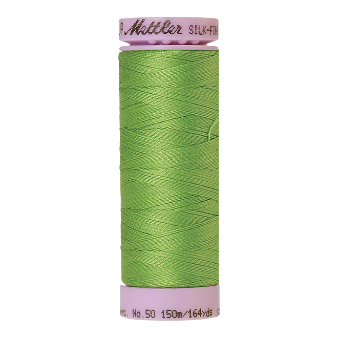 Silk-Finish Cotton 50, 150m - Bright Mint: Reines Baumwollgarn aus 100% langstapliger, ägyptischer Baumwollte von Amann Mettler