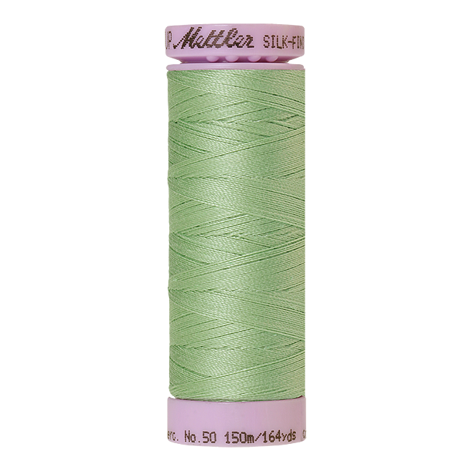 Silk-Finish Cotton 50, 150m - Meadow: Reines Baumwollgarn aus 100% langstapliger, ägyptischer Baumwollte von Amann Mettler