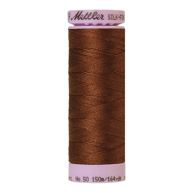 Silk-Finish Cotton 50, 150m - Redwood: Reines Baumwollgarn aus 100% langstapliger, ägyptischer Baumwollte von Amann Mettler
